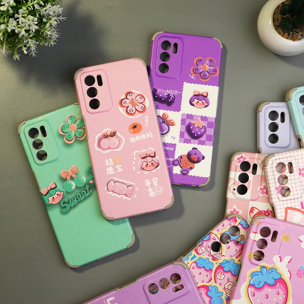 CASE GAMBAR OPPO A15 A16 A53 A54 F1S C21Y Y21S  NOTE 10 8 PRO 9 9PRO POCO M3 X3 CASE CUTE GAMBAR