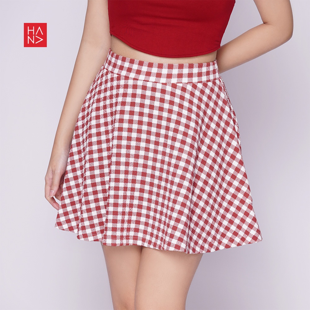 Hana Fashion - Yena Mini Skirt Printing Rok Mini Wanita Korea - SK175