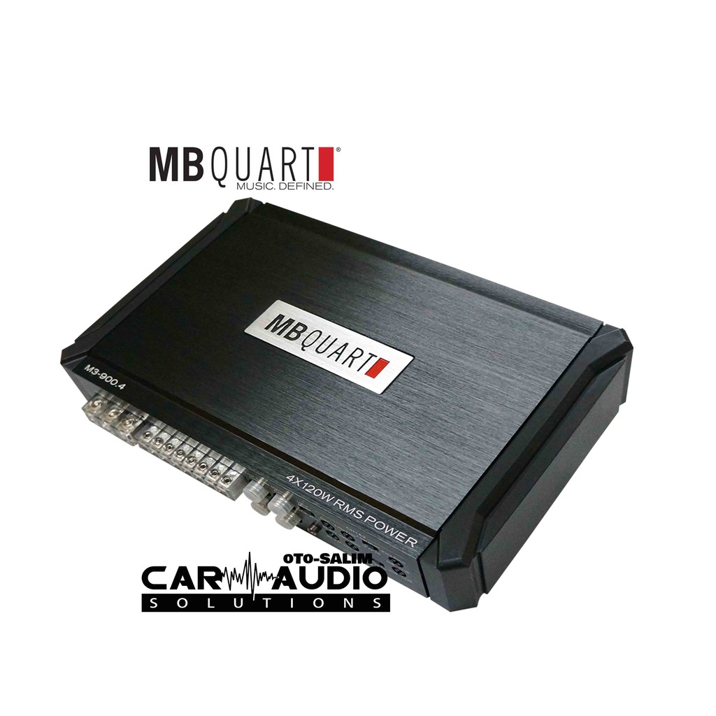 MB Quart M3-900.4 Class D Fullrange Power Amplifier 4-Channel RMS Outputs 4x120W