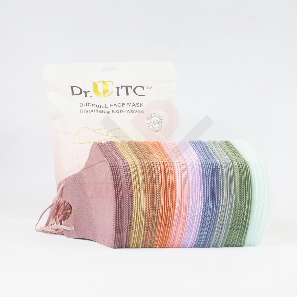 Masker Duckbill Duckbil 50 Pcs Mix Warna Warni  Face Mask-DB DR.ITC Mix 50