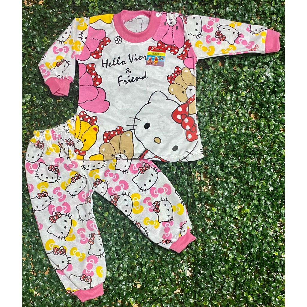 baju bayi hello viori setelan 3-18bulan (RG030)