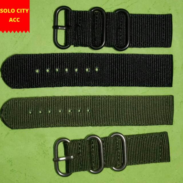 TALI JAM SEIKO KANVAS CANVAS 22 MM 24 MM