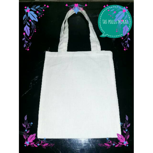 Totebag Blacu polos,Tas blacu polos,Totebag polos Uk 25×30