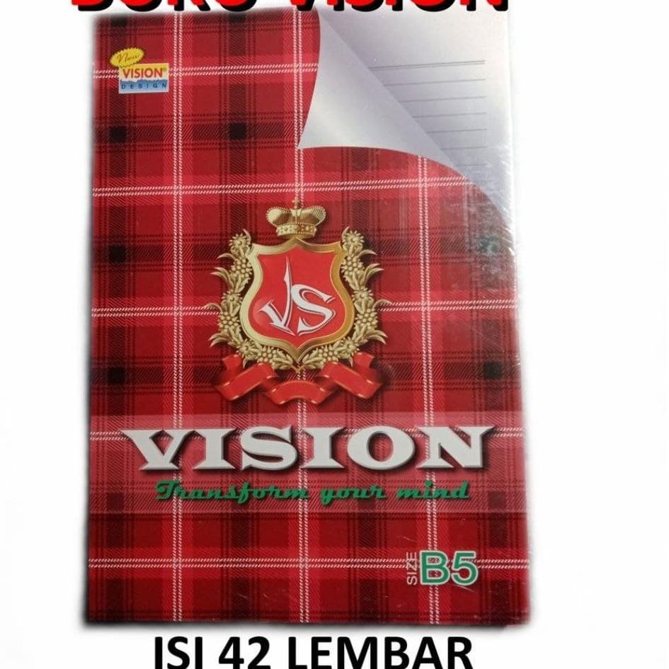 

uln [PAK] BUKU TULIS VISION BOXY B5 42 LEMBAR (6 PCS) Kualitas Super