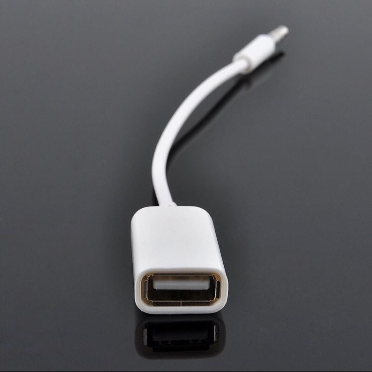 Kabel Conventer AUX Jack 3.5mm Male to USB 2.0 Female Adapter