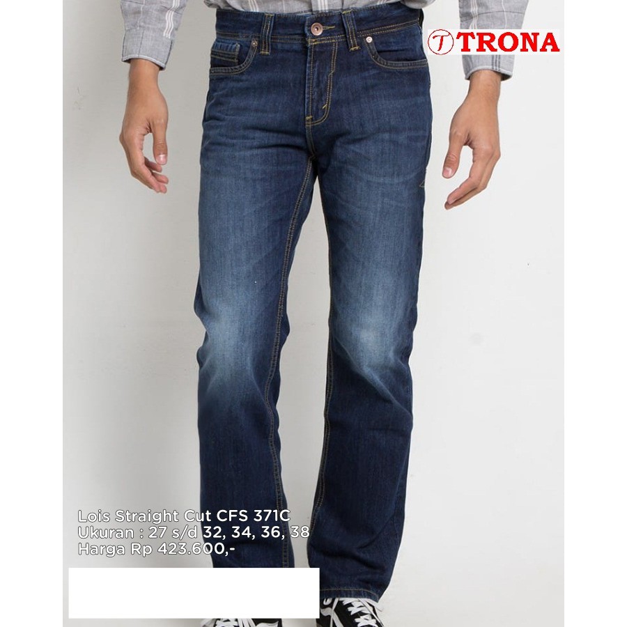  Celana  Panjang Pria Straight Cut CFS Lois  371C Shopee  