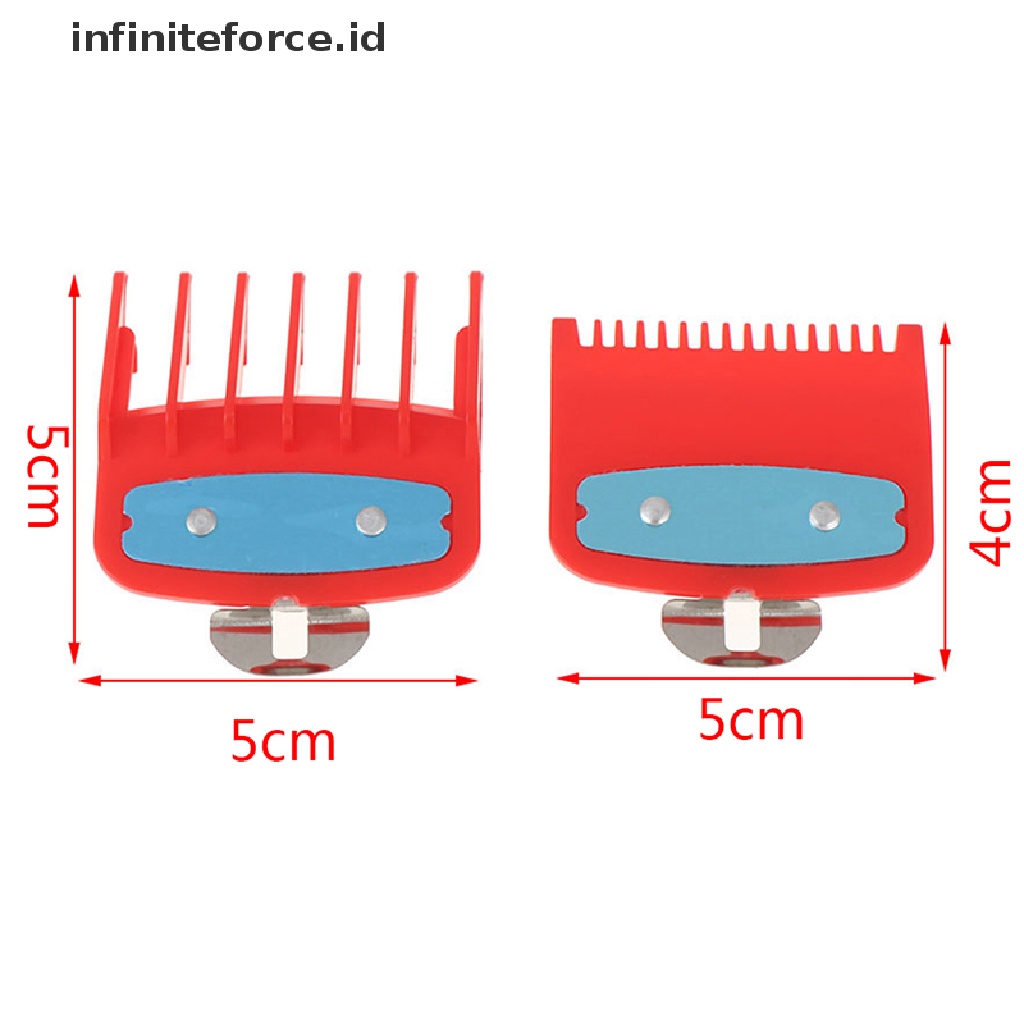 Infiniteforce.id Set Sisir Guide Dengan Holder Metal Ukuran 1.5 + 4.5mm Untuk Clipper