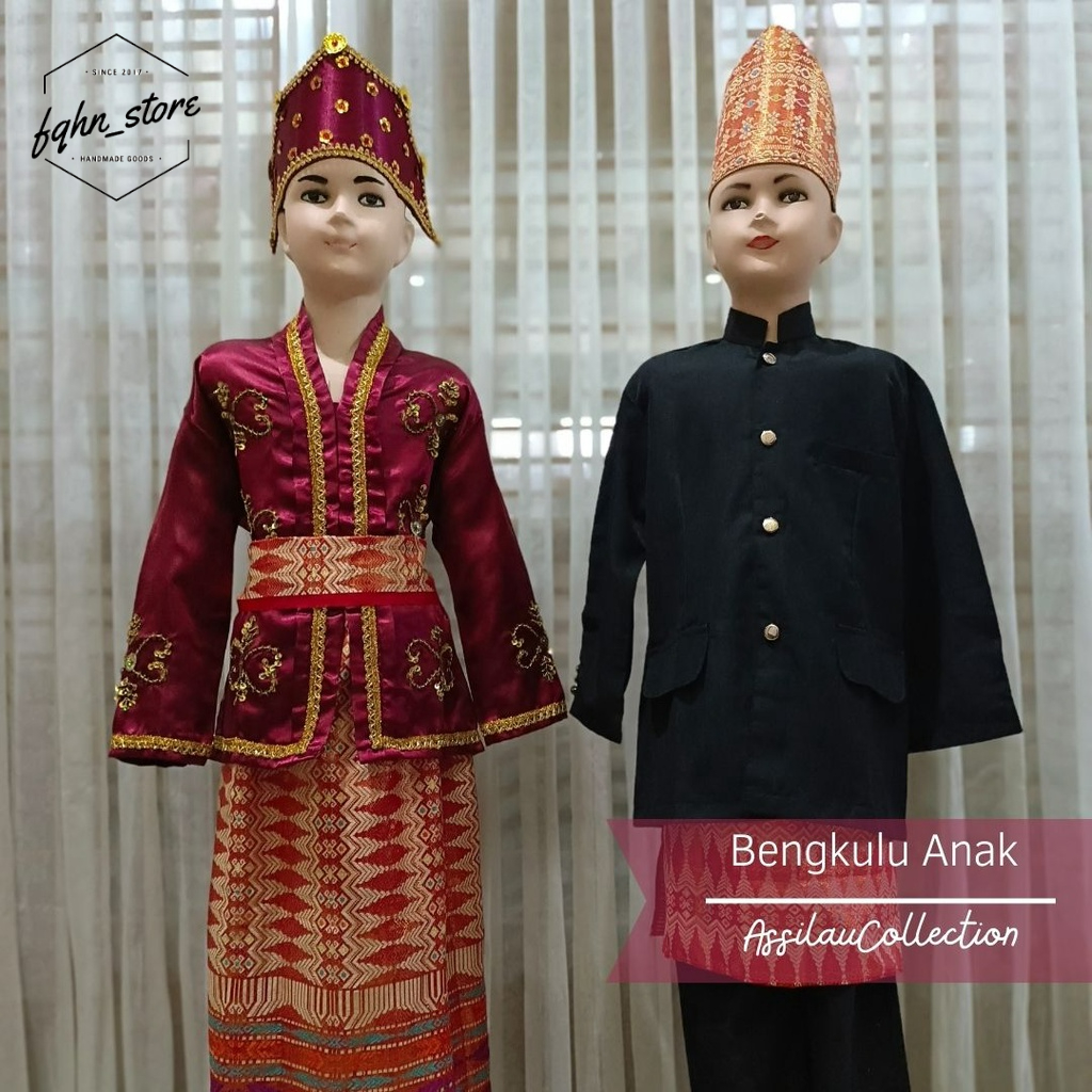 Baju adat Bengkulu anak-anak satuan (Laki/Cewek)