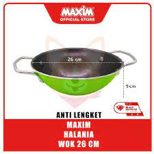 Maxim Wajan/Wok Teflon Halania 26 cm