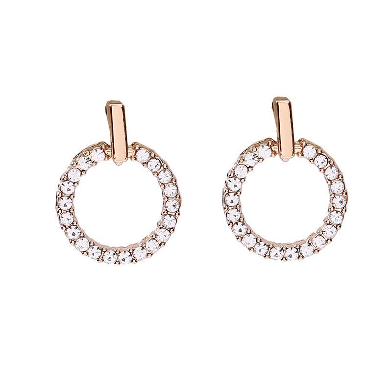 [Bayar Di Tempat] Anting Bulat Mini Geometris Untuk Wanita Fashion Import