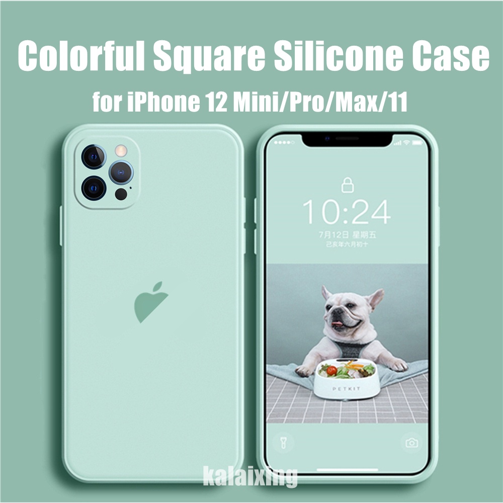 Jual Soft Case Silikon 10 Warna Untuk Iphone 12 Mini Pro Max Ip 11 Indonesia Shopee Indonesia