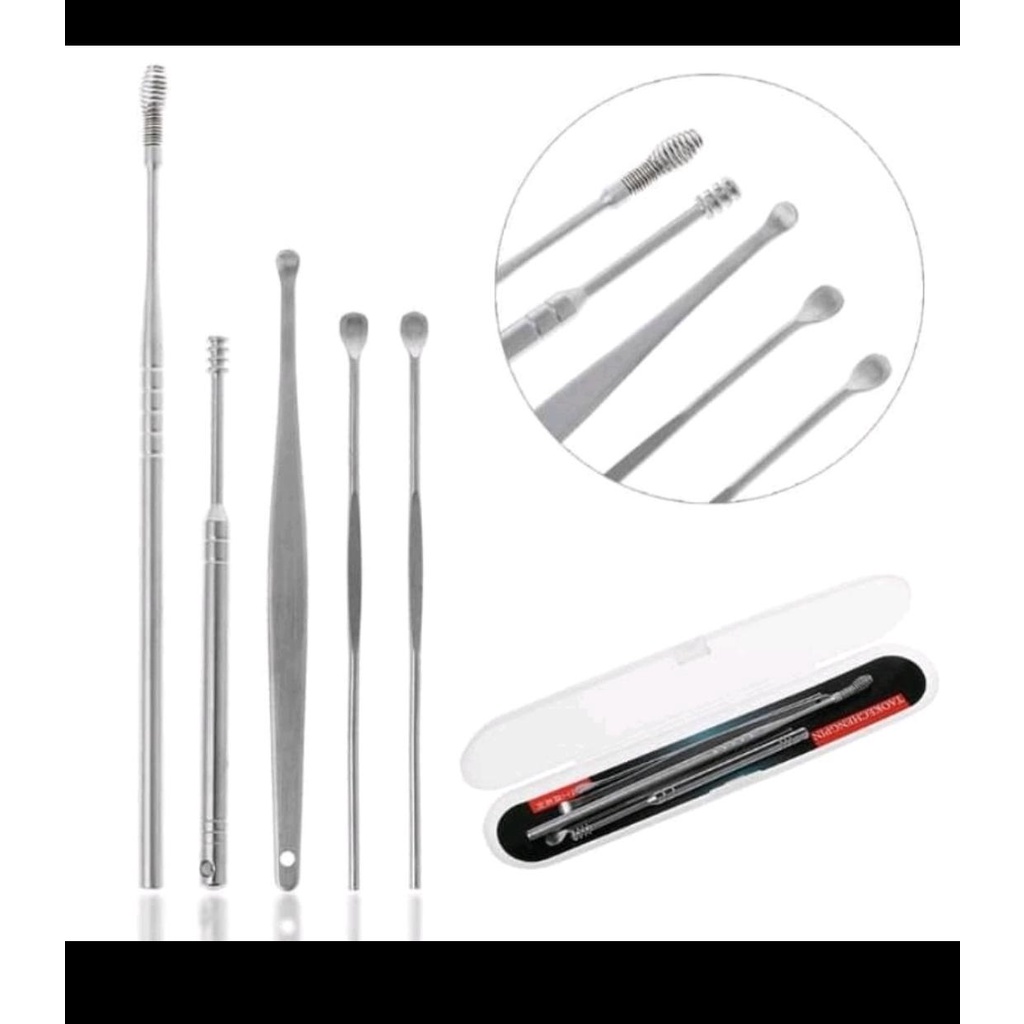 (JY)KOREK KUPING 5 IN 1 / 5IN1 ALAT PEMBERSIH TELINGA  EAR WAX PICKER BEST SELLER