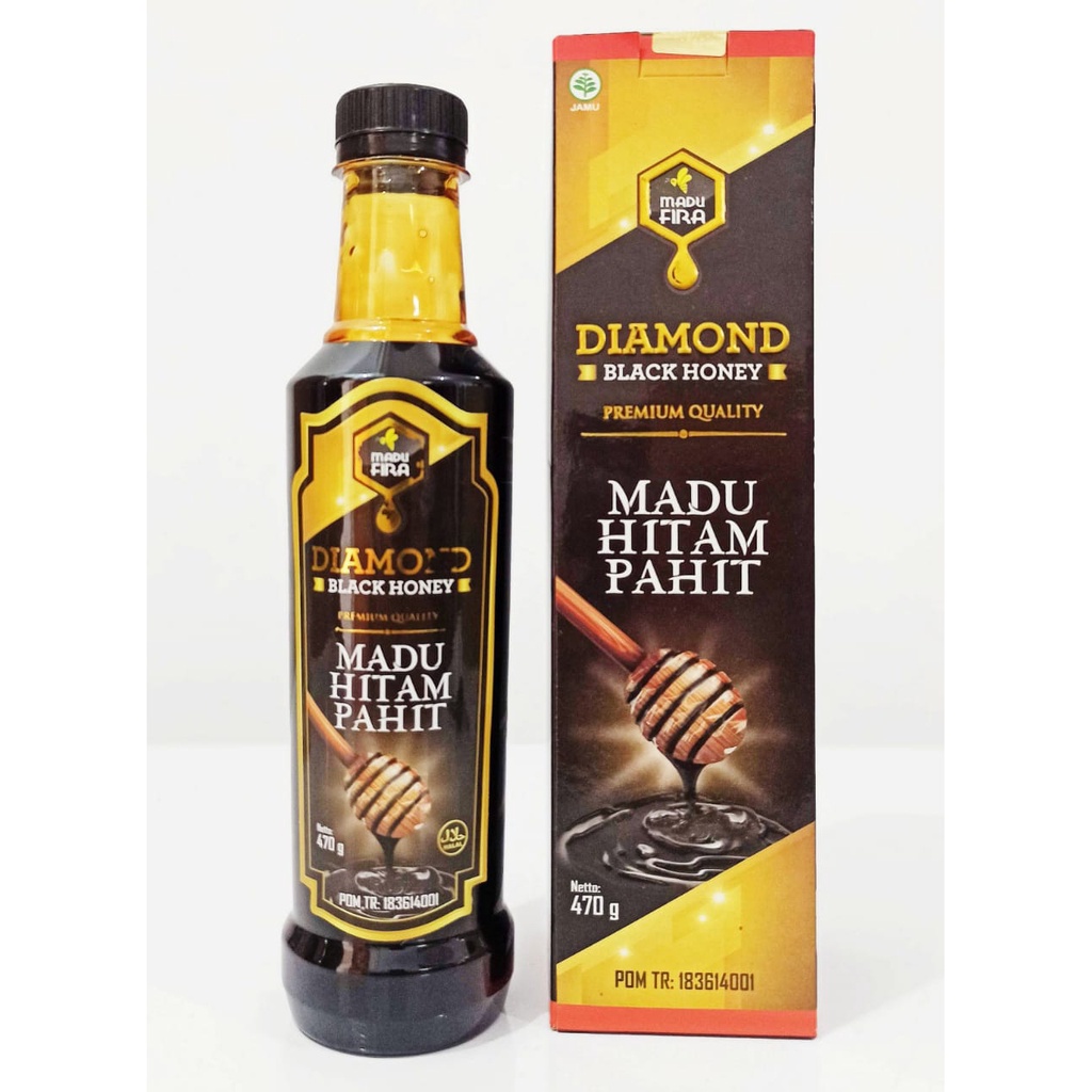 Madu Hitam Pahit Diamon Black Honey 470 Gram Madu Fira Original