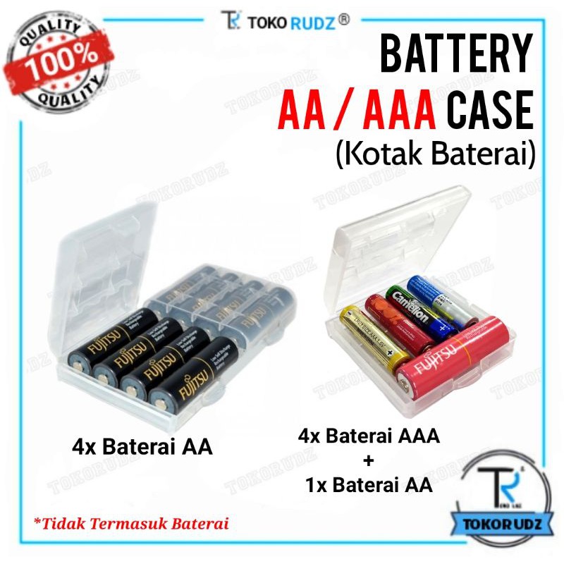 Kotak Baterai Case Batre AA A2 AAA A3 Best Quality Tempat Penyimpanan Batre