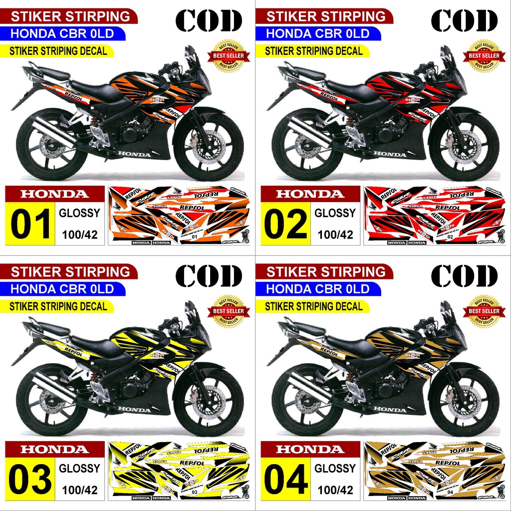 Stiker decal striping Honda CBR 150 Old Variasi Thailand CB 150 (Semua Ready)