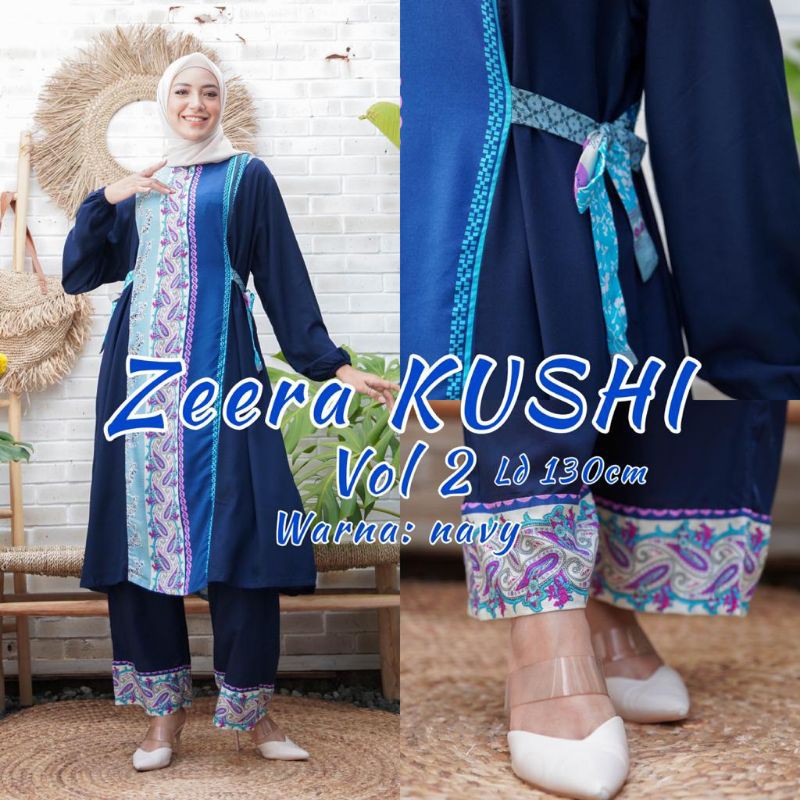 Daster Arab ZEERA KUSHI Gamis Rayon Baju Setelan Big Size Jumbo