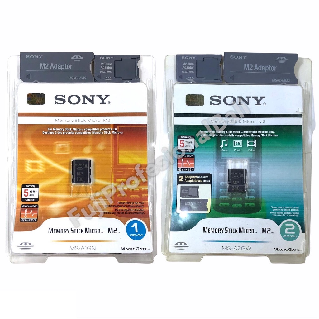 SONY MEMORY STICK MICRO M2 BONUS ADAPTOR MEMORY STICK PRO DUO DIGICAM KARTU MEMORI HANDYCAM KAMERA D