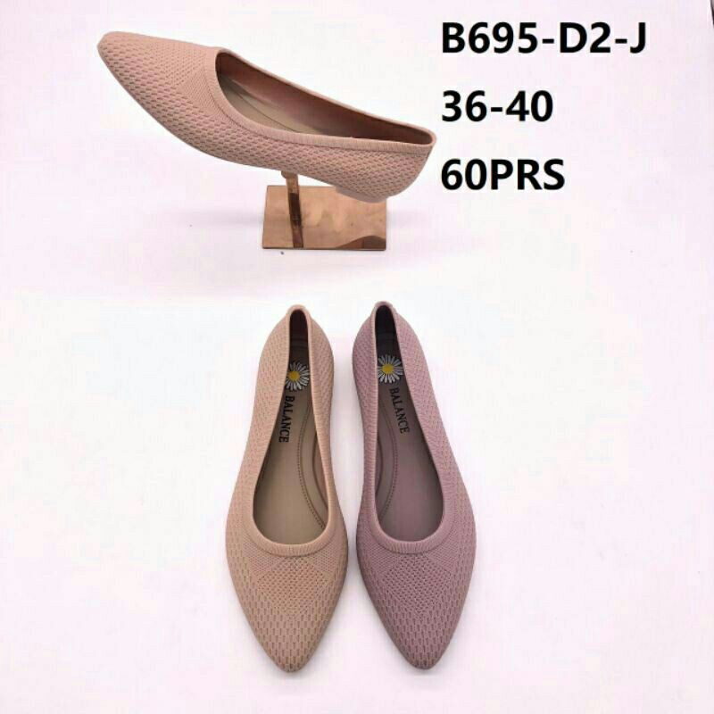 Sepatu Flat Jelly Shoes Rajut Balance