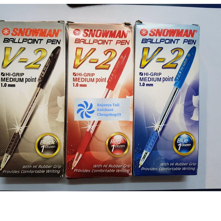 

ORD♠ Pulpen / Ballpoint Snowman V2 1.00mm V-2 Pena Recommended