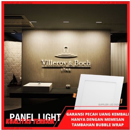 LAMPU PANEL LED DOWNLIGHT PUTIH INBOW KOTAK TIPIS 12w / 18w / 24w