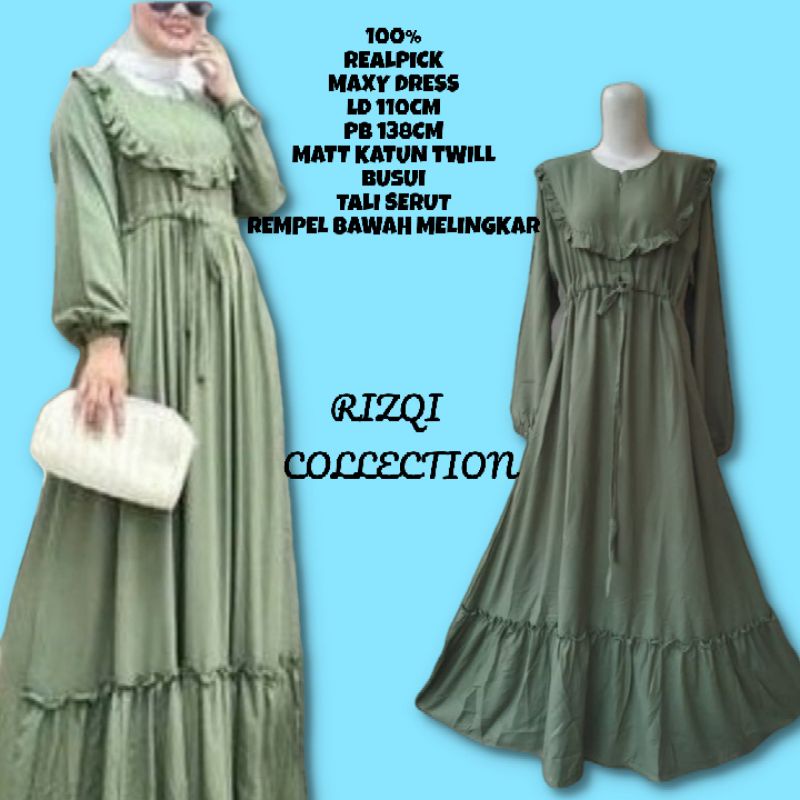 GAMIS MAXY KEKINIAN/DEVIKA MAXY KATUN TWILL IMPORT TERVIRAL TERMURAH/TERBARU