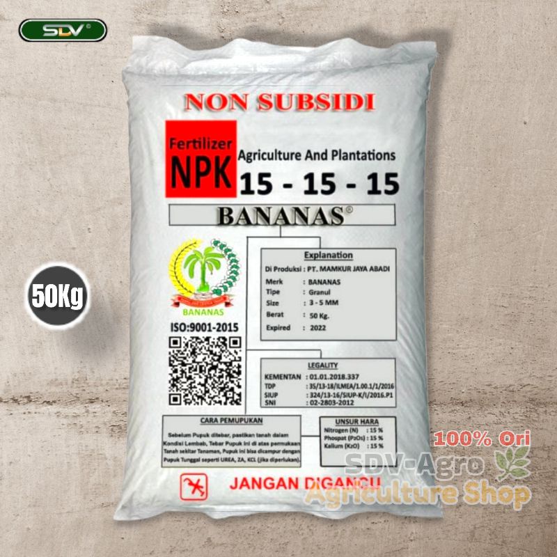 Jual Pupuk NPK Bananas 151515 Pupuk Berkualitas Untuk Berbagai Jenis