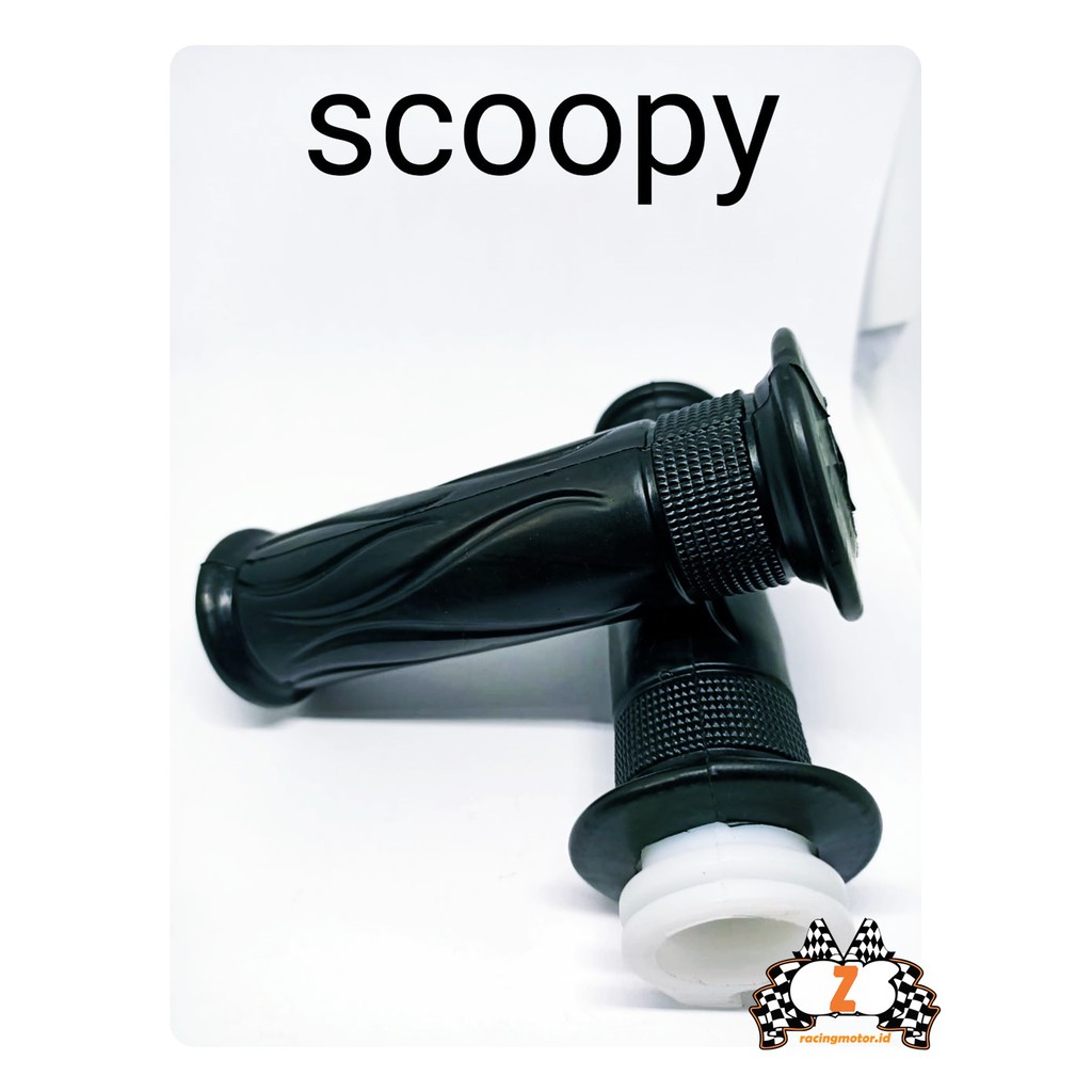 Handgrip dan Selongsong Gas Motor Honda Scoopy Karbu Model Standar