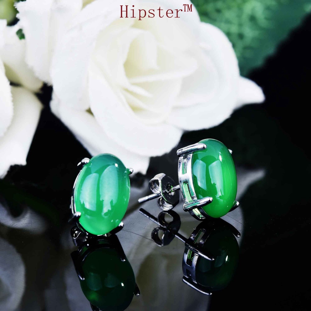 Natural Jade Butterfly Necklace Open Ring Earrings