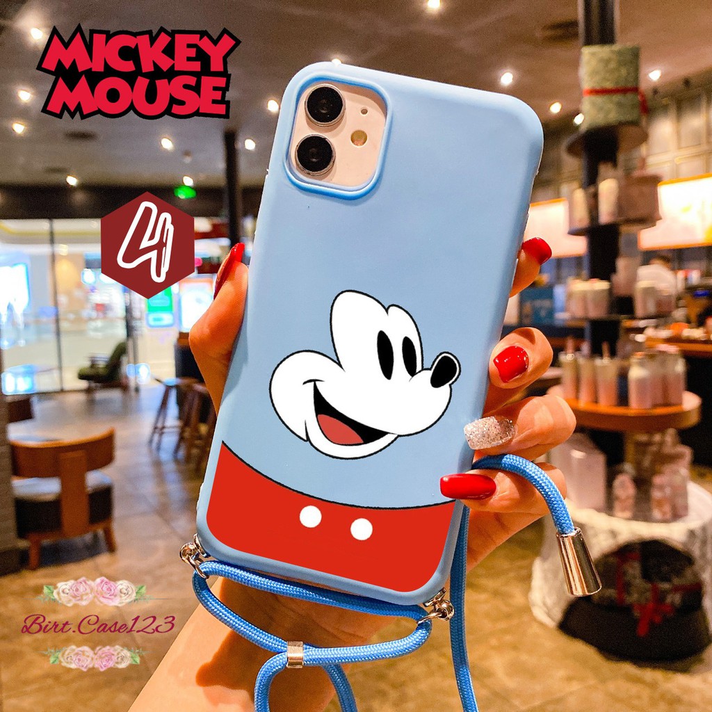 Softcase Slingcase Tali Lanyard Candy MICKEY MOUSE Xiaomi Redmi 7 7a 8 8a Pro 9 9a 9c Go Cc9e BC3468