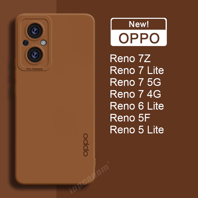 official original liquid silicone soft case oppo reno 7z 7 z 5f 5 6 lite 8 reno7 4g 5g casing shockp
