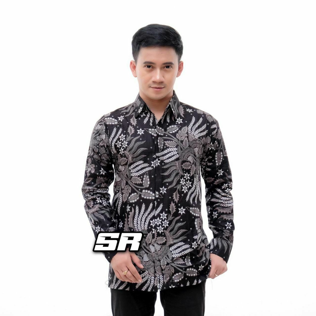 NEW ARRIVAL DISTRO BATIK PRIA BORDIR SOGAN HRB026 BATIKAF NOTOARTO BATIK IPNU-IPPNU HEM PRIA-Kmj Manggar abu