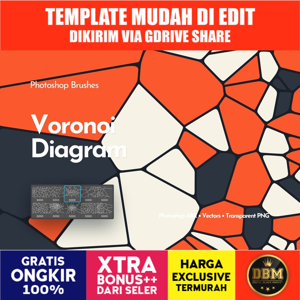 Voronoi Diagram - Photoshop Brushes