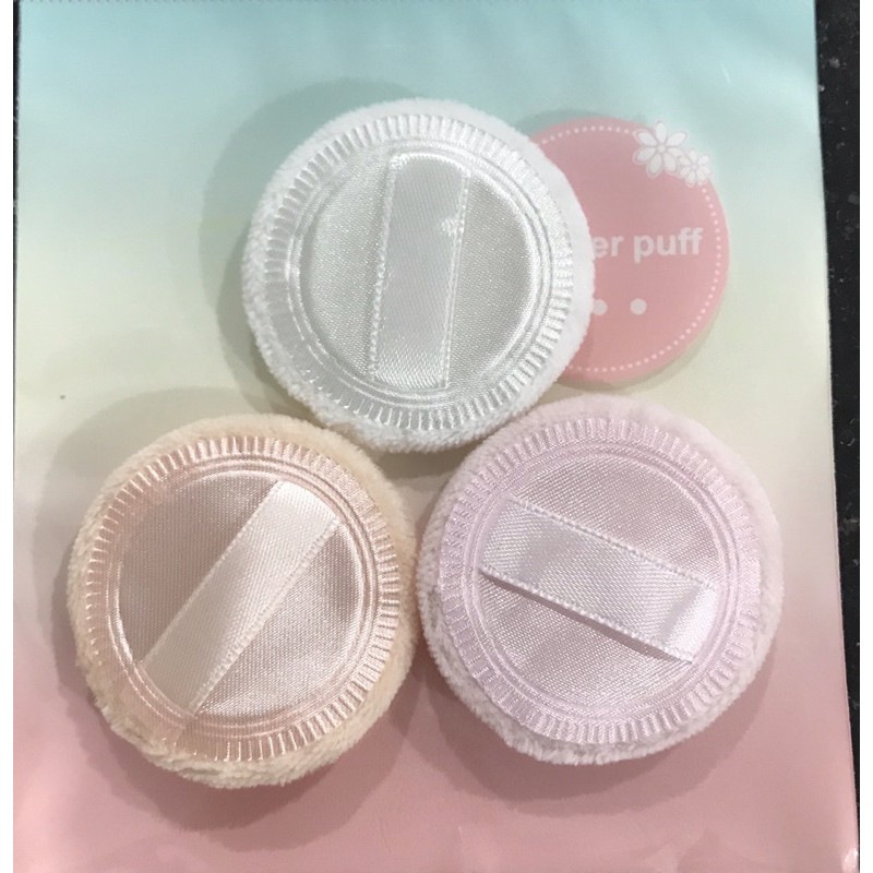 3pcs Spons bedak tabur/sponge powder puff Diameter 4,5cm (extra small)