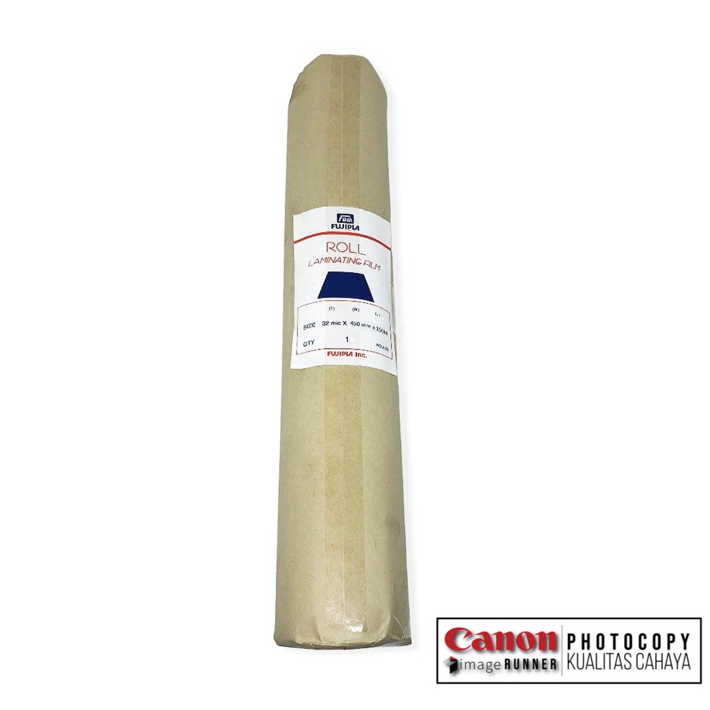 Plastik Laminating Roll FUjipl Glossy 450mm x 150meter x 32 micron