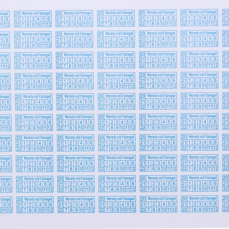 (LUCKID) 200pcs Stiker Label Pelindung Garansi Rusak Untuk Keamanan