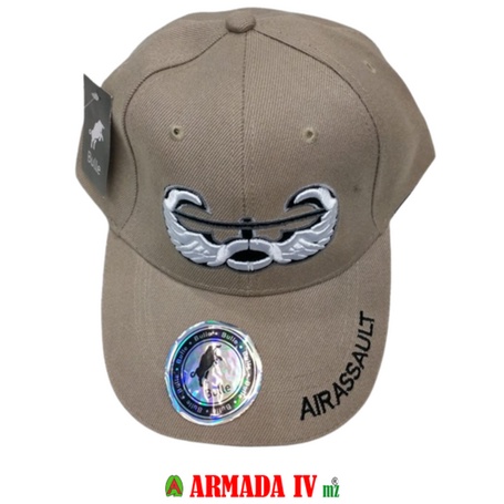 Topi Bulle Bahan Kain Krem dan Hijau