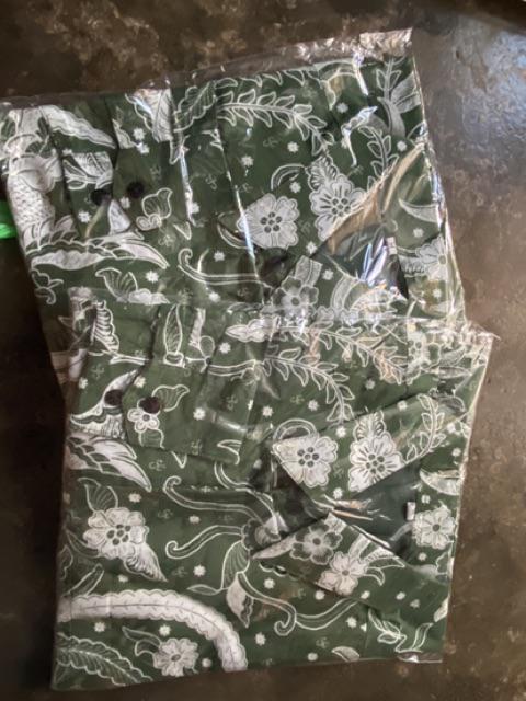 Ukel Hijau Kemeja Batik Pria Kekinian Furing Halus Dan Adem Asli Solo