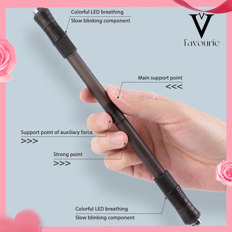 [COD]Pena Berputar Bercahaya Dekompresi Pena Lampu Pernapasan LED Keren-FA