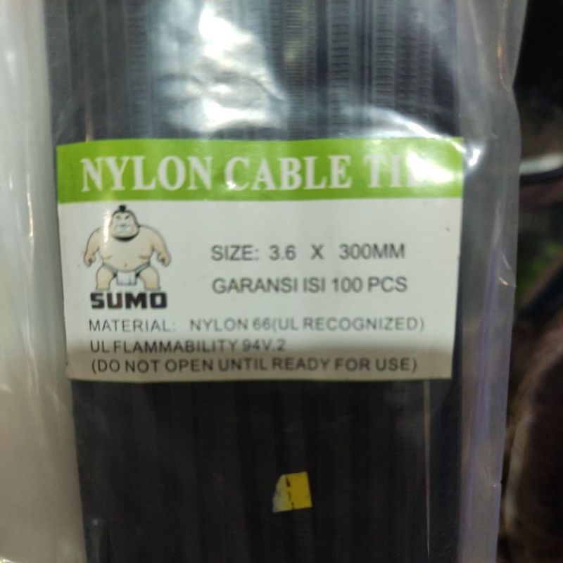 kabel Ties 3,6 x 300 mm (30cm)  (isi 100ps)