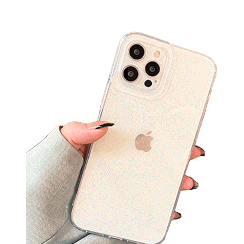 Jual iPhone 13 Pro Max Crystal Clear Dual Frame Lens Protector Phone