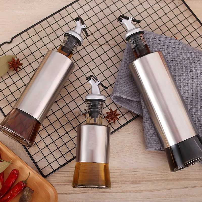 Botol Minyak Olive Oil Zaitun Bottle Leak-proof Kaca Stainless