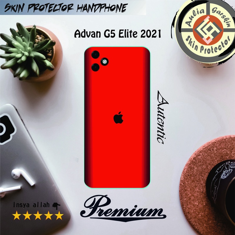 Garskin Hp Advan G5 Elite 2021 Motif Iphone Red Free Custom Motif (Bisa COD)