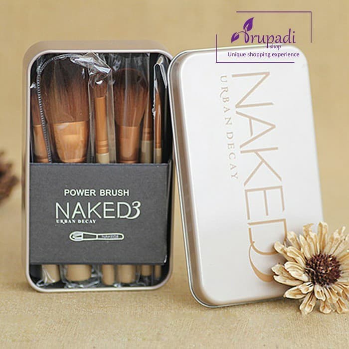 Kuas Make Up Naked 3 Set isi 12 Pcs / Make up Brush Naked