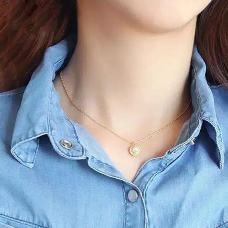 Kalung Kerang / Kalung Gold / Kalung Silver / Kalung Termurah / Kalung Cantik / Kalung Wanita VO