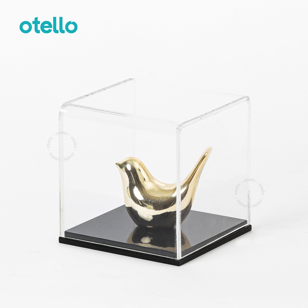 Otello Custom Size Box Display Akrilik Showcase Acrylic Kotak Kubus Persegi Kustom Request Ukuran Tempat Pajangan Organizer Action Figure Toy Diecast Aklirik Minimalist