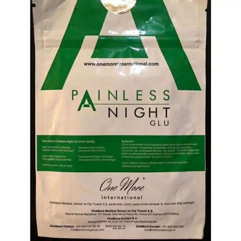 (1 LEMBAR ) PAINLESS NIGHT GLU turkey one more international