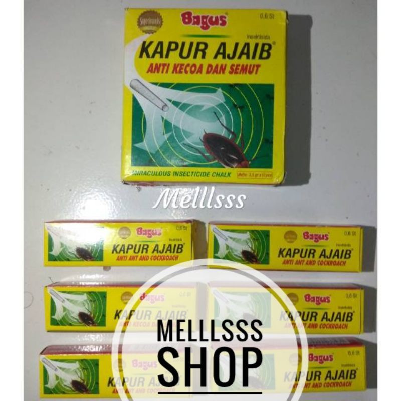 (STOK READY) KAPUR AJAIB BAGUS ANTI SEMUT 1 PACK BESAR