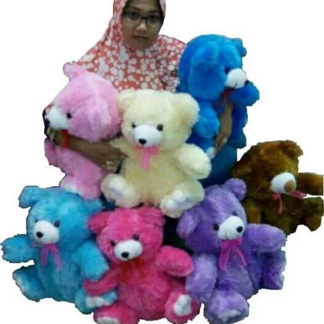  Boneka  beruang mini lucu model duduk  size M murah Shopee 