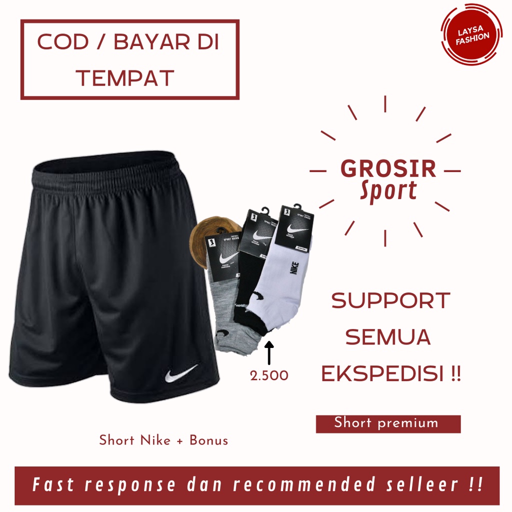 COD SATUAN DAN GROSIR Celana Pendek Running Grade Ori Celana Badminton Sport Pendek Polos Hitam Jogging Voli Putsal Celana Pendek Kolor Pendek Boxer Olahraga Polos Hitam Bahan Dryfit DriFit Logo Nike Celana Pendek Polos Hitam Futsal Jogging Running Murah