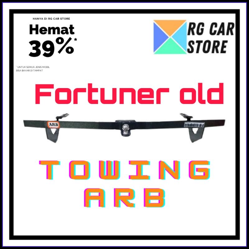 TOWING BAR BELAKANG FORTUNER OLD/BESI PELINDUNG BUMPER BELAKANG FORTUNER LAMA